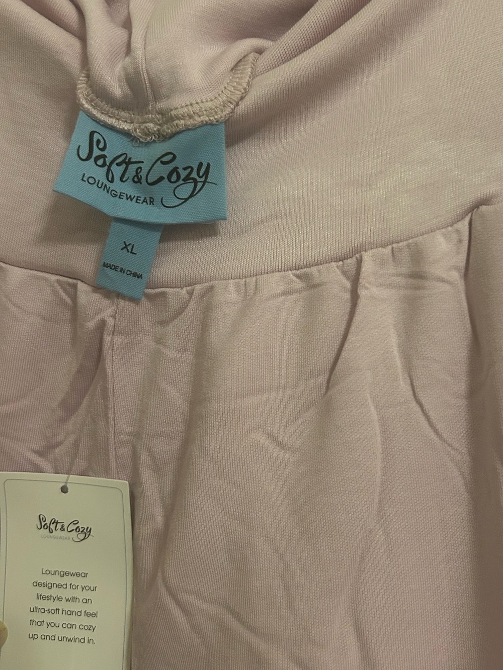 SOFT and COZY NWT Lounge Wear. Waist W/O Stretch is 15, Length is 43 - Picture 4 of 5